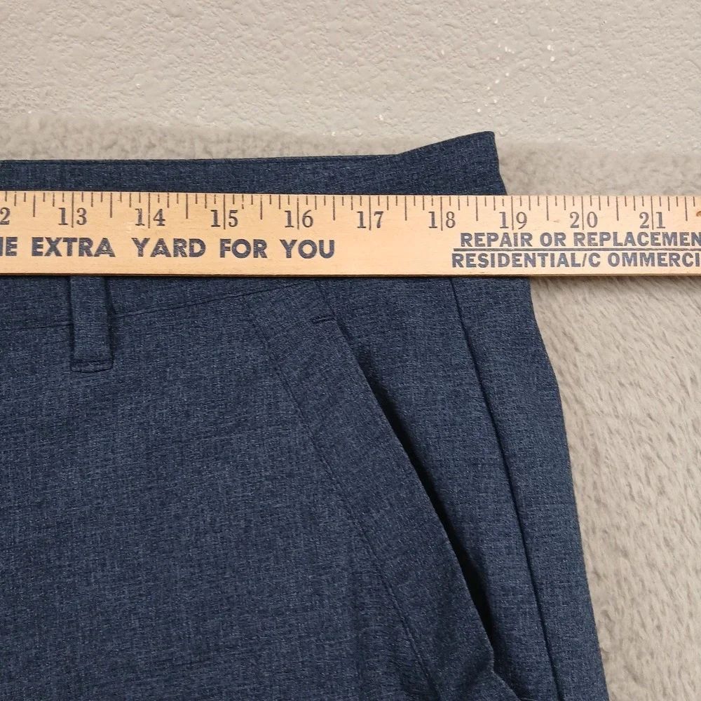 Adidas‎ Golf Pants Men 36x32 Blue Performance Stretch Flat Front Trousers